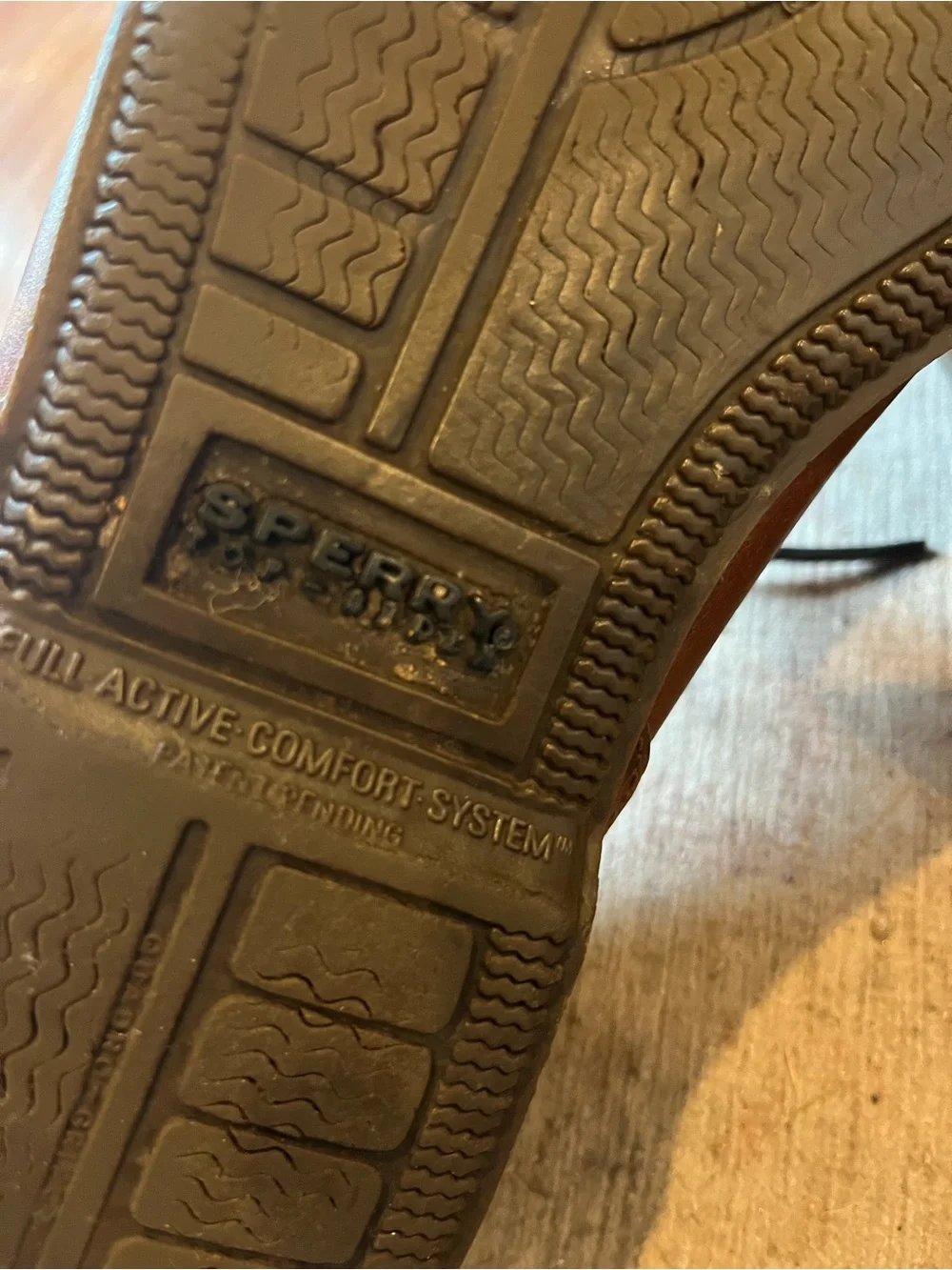 Sperry Brown Leather Moc Toe Boat Shoes